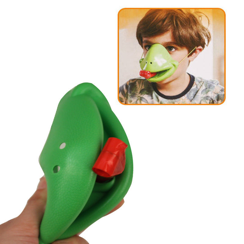 Frog Sticking Tongue Out Toy Athletic Chameleon