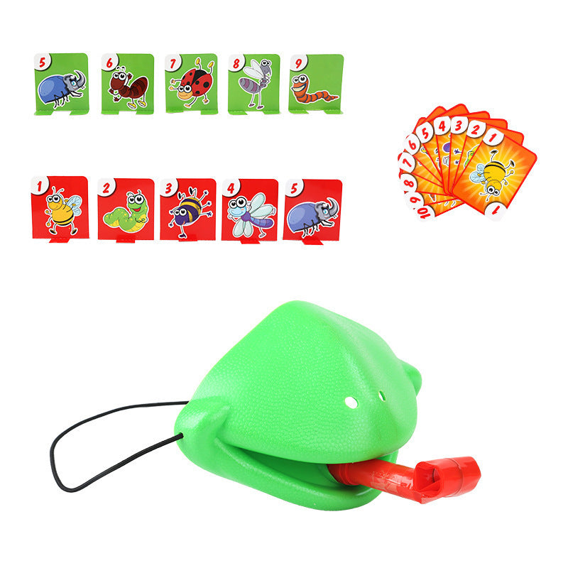 Frog Sticking Tongue Out Toy Athletic Chameleon