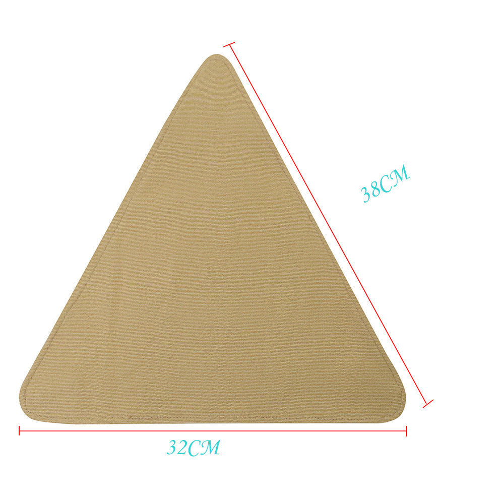 Folding Portable Camping And Hiking Trip With Triangular Fabric Stool